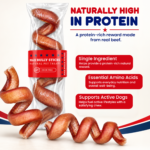 Spring Dog Chews Beef Pizzle (6-8 inch, 1pc) | Odor Free & High-Protein Long-Lasting Single Ingredient Beef Pizzle - Image 6