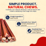 6" Jumbo Odor-Free Natural Beef Chew Sticks for Dogs - Image 3
