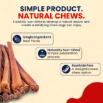 6" Thin Odor-Free Natural Beef Chew Sticks for Dogs - Image 4