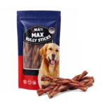 6" Braided Odor-Free All-Natural Beef Chew Sticks for Dogs