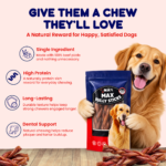 6" Braided All-Natural Beef Chew Sticks for Dogs - Image 3